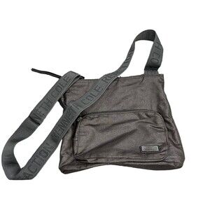 Kenneth Cole Gray Shimmer Messenger Bag